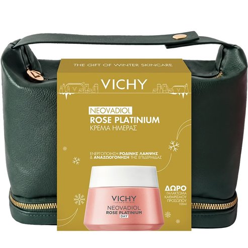 Vichy Promo Neovadiol Rose Platinium Day 50ml & Подарък Purete Thermale 3in1 One Step Cleanser Sensitive Skin & Eyes 100ml & Подарък Несесер 1 брой