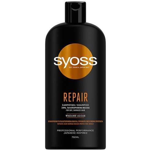 Syoss Shampoo Repair Професионален шампоан, който реструктурира и подхранва суха коса 750мл