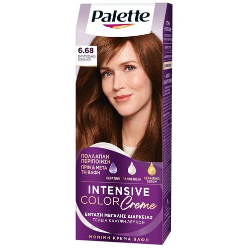 Schwarzkopf Palette Intensive Hair Color Creme Kit 1 Брой - 6.68 Впечатляващ шоколад