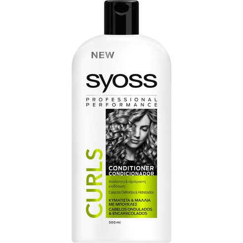 Syoss Conditioner Curls Професионален омекотяващ крем за мекота и ненадмината хидратация в къдрава коса с къдрици 500ml