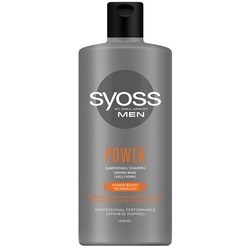 Syoss Shampoo Men Power Професионален шампоан за мъже, който укрепва и ревитализира скалпа 440ml
