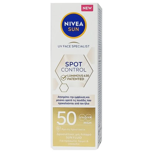 Nivea Sun Spot Control Luminous630 Spf50 Face Fluid Срещу пандите 40ml