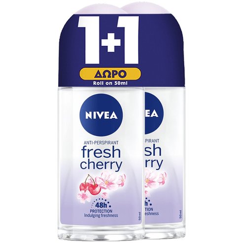 Nivea PROMO PACK Fresh Cherry Anti Perspirant Roll-on 2x50ml