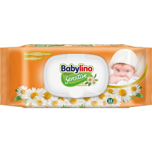 Babylino Sensitive with Chamomile Baby Wipes 54 броя