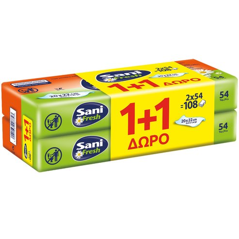 Sani PROMO PACK Fresh Wipes 20x22cm 2x54 бр