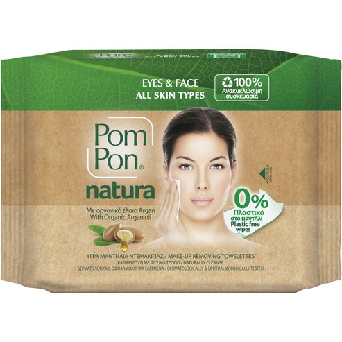 Pom Pon Natura Make-Up Removing Towelettes 20 бр