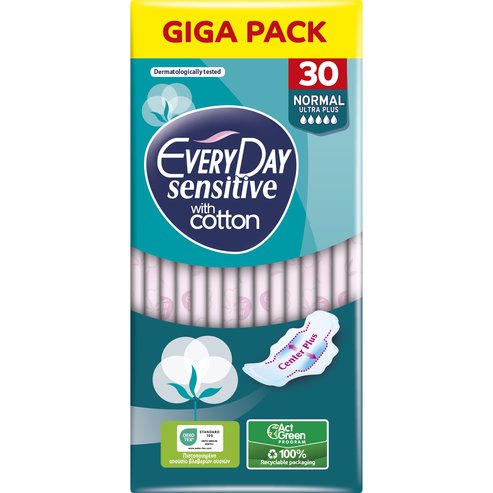 Every Day Sensitive with Cotton Normal Ultra Plus Giga Pack 30 бр