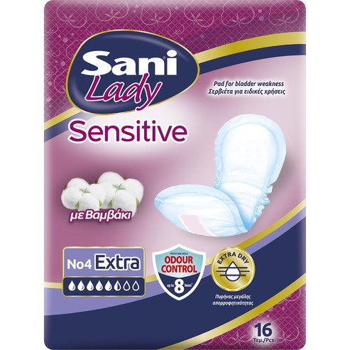 Sani Lady Sensitive No4 Extra 16 бр