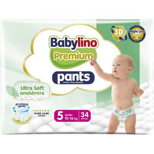 Babylino Premium Ultra Soft Pants Νο5 Junior (10-16kg) 34 бр