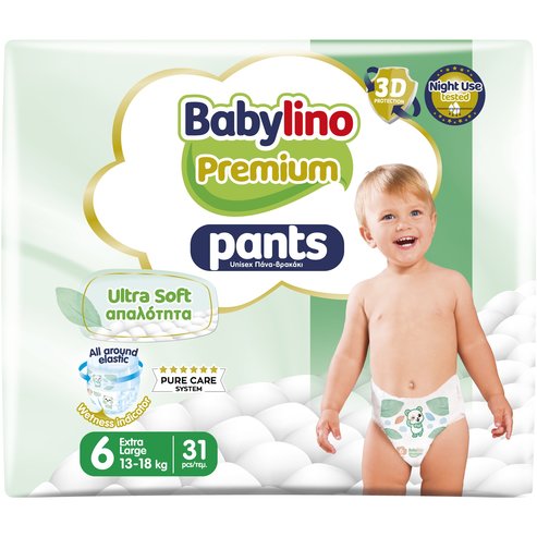 Babylino Premium Ultra Soft Pants Νο6 Extra Large (13-18kg) 31 бр