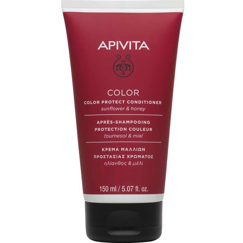 Apivita Color Protect Защитен балсам за боядисана коса със слънчоглед и мед 150ml