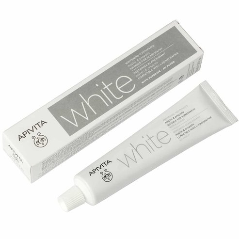 Apivita White Избелваща паста за зъби с мастика и прополис 75ml