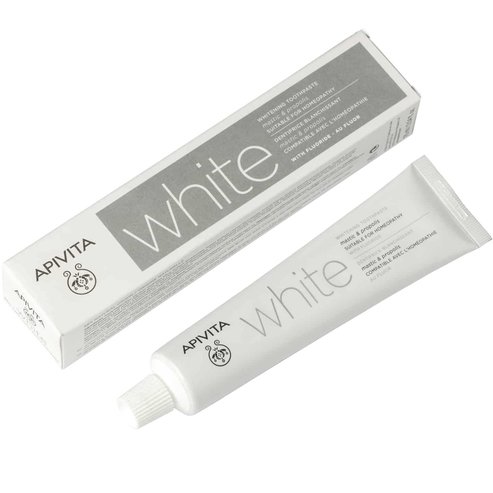 Apivita White Избелваща паста за зъби с мастика и прополис 75ml