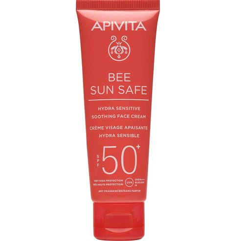 Apivita Bee Sun Safe Hydra Sensitive Soothing Face Cream Spf50+ Light Texture 50ml