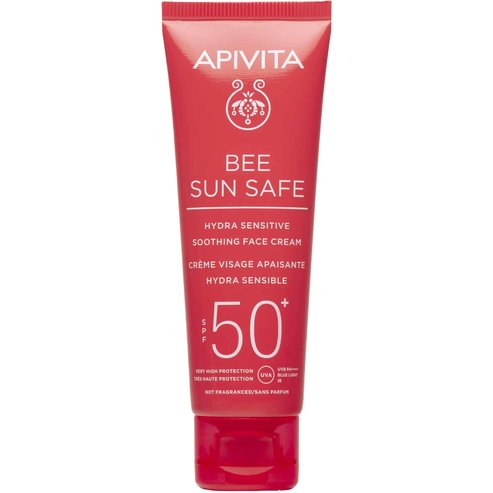Apivita Bee Sun Safe Hydra Sensitive Soothing Face Cream Spf50+ Light Texture 50ml