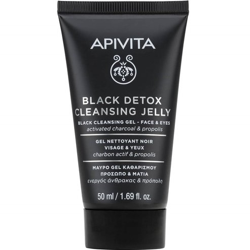 Apivita Подарък Black Detox Cleansing Jelly Face & Eyes Travel Size 50ml