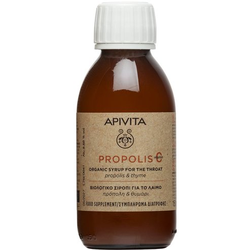 Apivita Propolis & Thyme Organic Throat Syrup 150ml