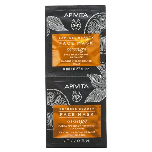 Apivita Express Подарък Beauty Orange Маска за лице за подмладяване с портокал 2x8ml