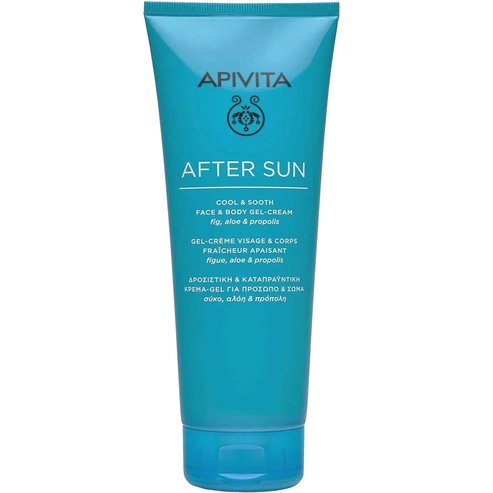 Apivita After Sun Cool & Sooth Face & Body Gel-Cream With Fig, Aloe & Propolis 200ml