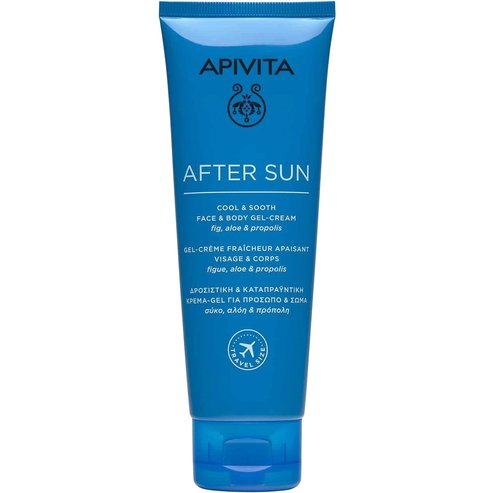 Apivita After Sun Cool & Sooth Face & Body Gel-Cream With Fig, Aloe & Propolis Travel Size 100ml