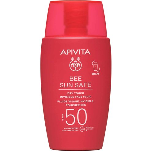 Apivita Bee Sun Safe Dry Touch Invisible Face Fluid Spf50 with Marine Algae & Propolis 50ml