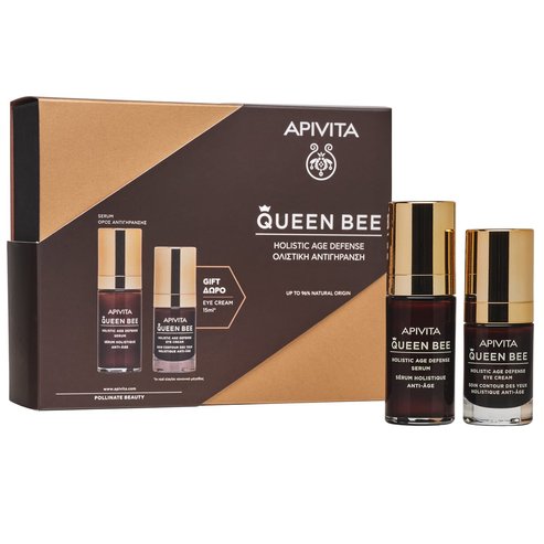 Apivita Queen Bee Age Defense Anti-Age Serum Опаковка 30ml & Крем за очи Подарък 15ml
