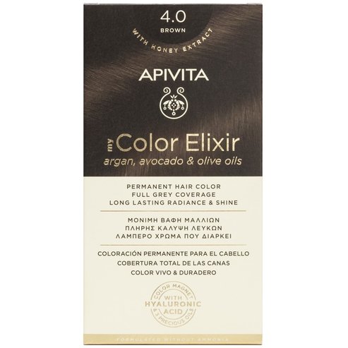 Apivita Promo My Color Elixir Permanent Hair Color - 4.0 кестен