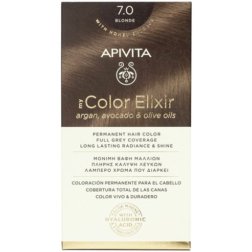 Apivita Promo My Color Elixir Permanent Hair Color - 7.0 Руса