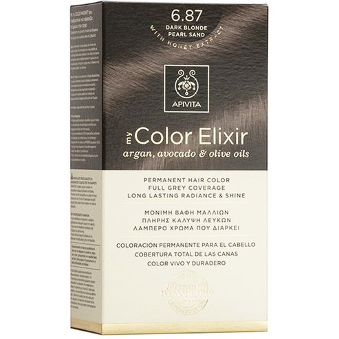 Apivita Promo My Color Elixir Permanent Hair Color - 6.87 Русо тъмно перлено бежово