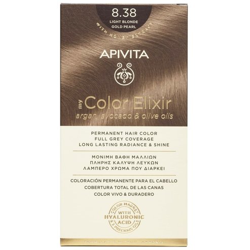 Apivita Promo My Color Elixir Permanent Hair Color - 8.38 Руса светла медена перла