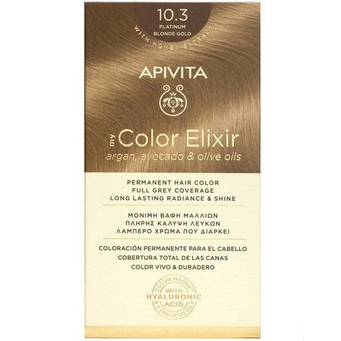 Apivita Promo My Color Elixir Permanent Hair Color - 10.3 Руса мед