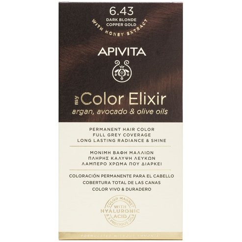 Apivita Promo My Color Elixir Permanent Hair Color - 6.43 Руса тъмна бронзова мед