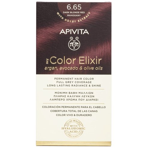 Apivita Promo My Color Elixir Permanent Hair Color - 6.65 Ярко червено