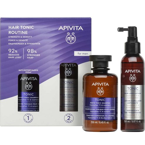 Apivita Promo Tonic Hair Loss Lotion 150ml & Подарък Men\'s Tonic Shampoo 250ml