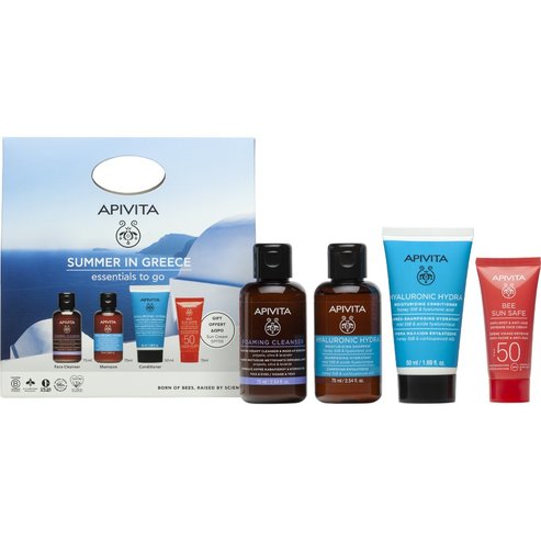 Apivita Promo Face & Hair Travel Size Kit & Подарък Bee Sun Safe Defence Face Cream Spf50, 15ml