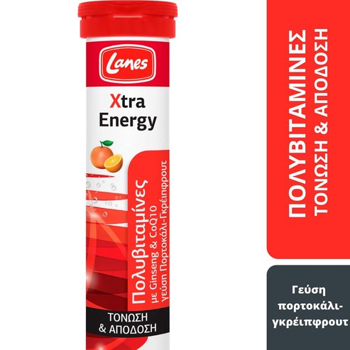 Lanes Xtra Energy 20 Effer.Tabs