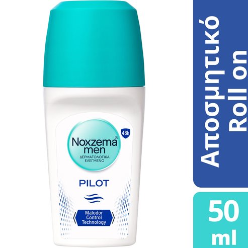 Noxzema Men Pilot Roll-on Deodorant Мъжки дезодорант с дискретен аромат против изпотяване 50ml
