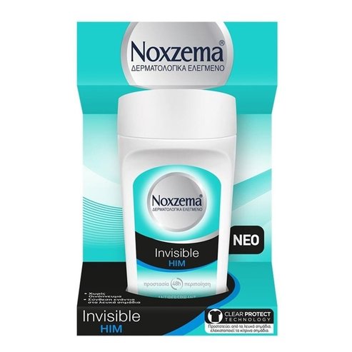 Noxzema Deo Roll-On Invisible Him Мъжки дезодорант срещу бели петна 50ml