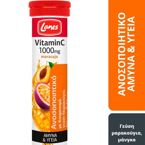Lanes Vitamin C 1000mg & Maracuja 20 Effer.tabs