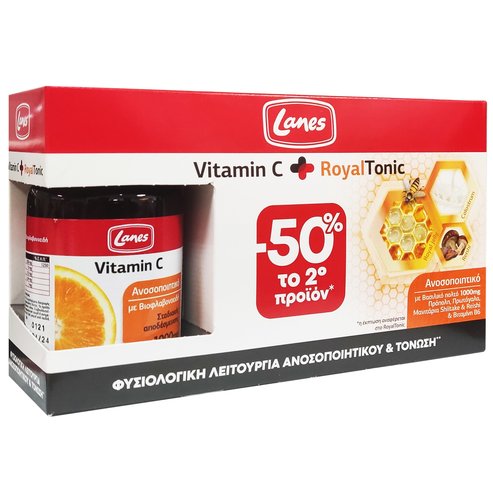 Lanes Offer Package Витамин С 1000mg 30табуси и Royal Tonic 1000mg 10 флакона x 10ml