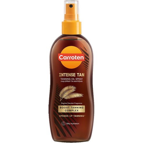 Carroten Intense Tan Tanning Oil Spray Натурално масло за подобряване на тена с витамин Е и B-каротин 150ml