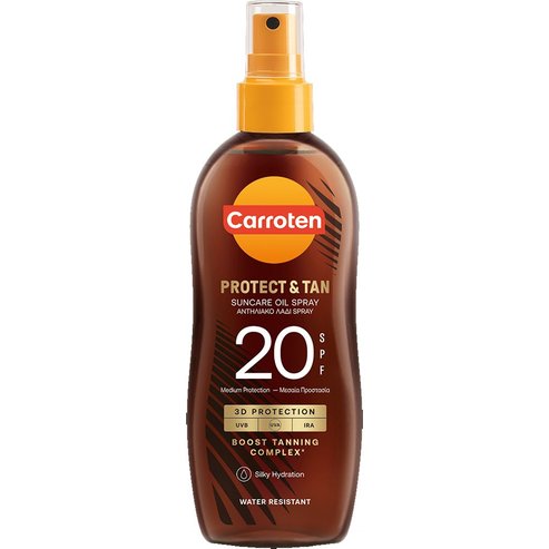 Carroten Protect & Tan Spf20 Suncare Oil Spray Слънцезащитен спрей с масло за средна защита и тен 150ml