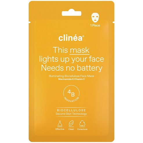 Clinea Illuminating Biocellulose Face Mask 1 бр