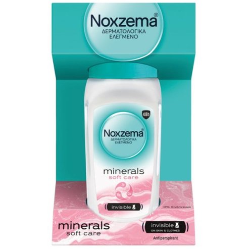 Noxzema Minerals Soft Care Invisible On Skin & Clothes Antiperspirant Roll-On 50ml