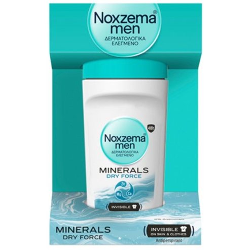 Noxzema Men Minerals Dry Force Invisible On Skin & Clothes Antiperspirant Roll-On 50ml