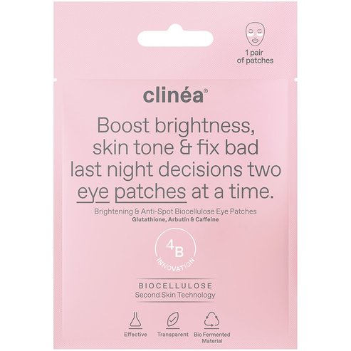 Clinea Brightening & Anti-Spot Biocellulose Eye Patches Пачове за очи за сияние & действие срещу петна & хиперпигментация 1 чифт