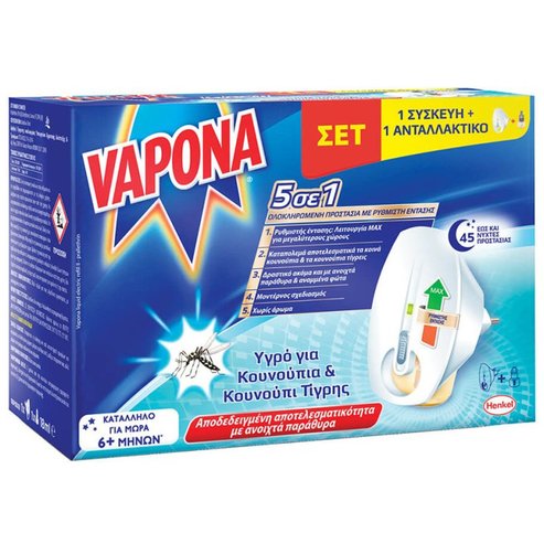 Vapona Promo Insect Repellent Device 1 бр & Резервна течност 1 бр