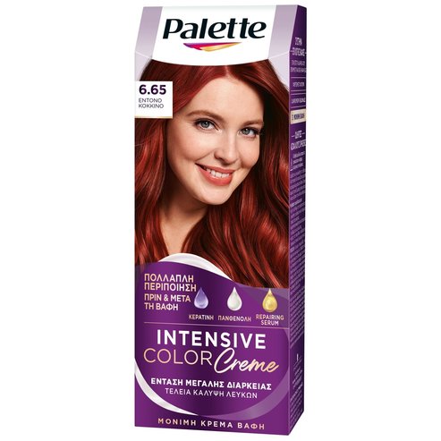 Schwarzkopf Palette Intensive Hair Color Creme Kit 1 Брой - 6.65 Наситено червено