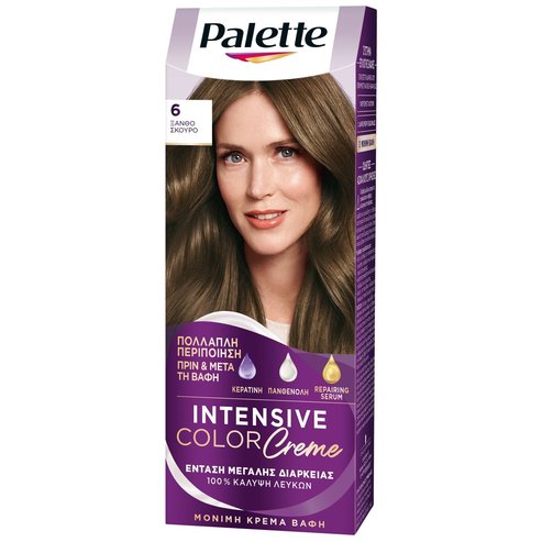 Schwarzkopf Palette Intensive Hair Color Creme Kit 1 Парче - 6 Тъмно русо