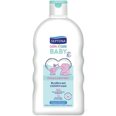 Septona Calm n\' Care Hypoallergenic Baby Moisturizing Lotion Бебешко нежно хидратиращо мляко с формула, която минимизира риска от алергии 200ml